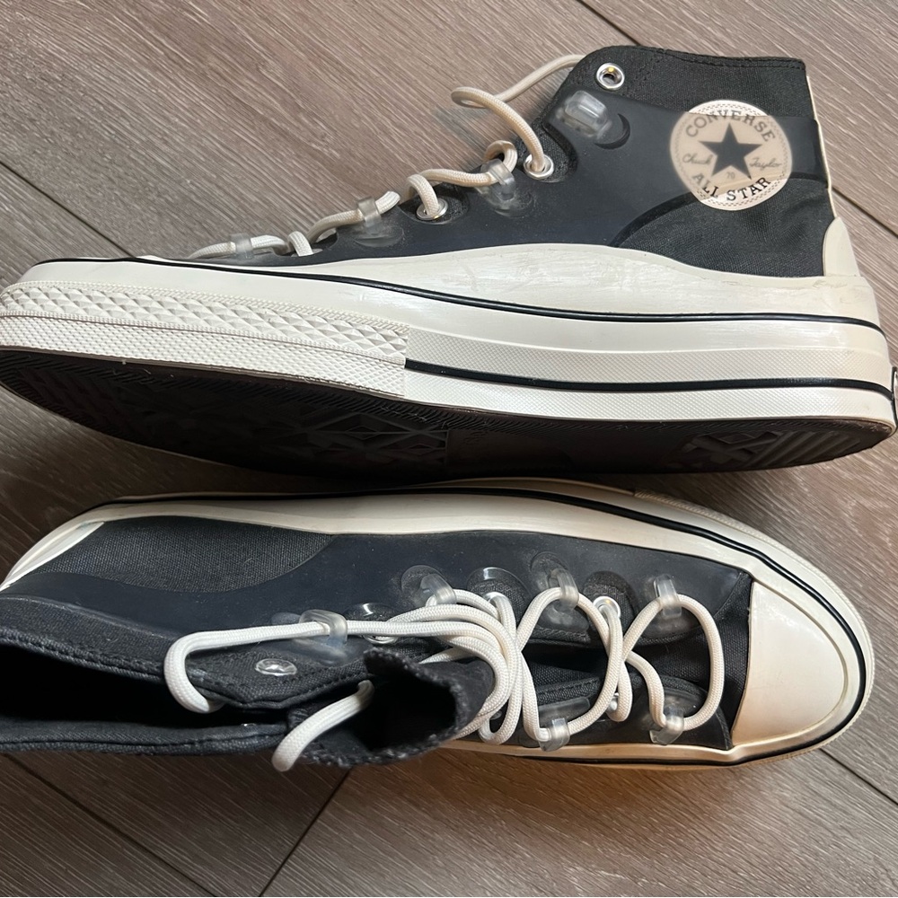 Converse chuck 70 utility wave Hi x Kim Jones Black and White High-Top Sneakers